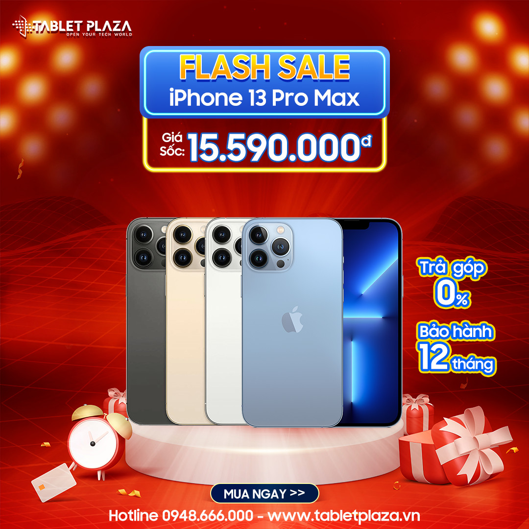 Flash Sale iphone 13 Pro Max giá hời tại Tablet Plaza